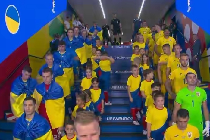 乌克兰国家队在比赛中获得胜利